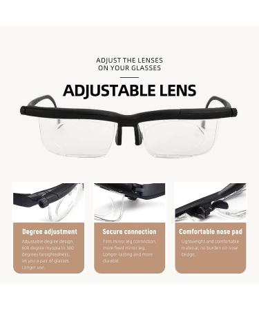 2024 Flex Focal Adjustable Glasses - Dial Vision Black | Shop Internationally for Perfect Fit - Buy Online on GoSupps.com