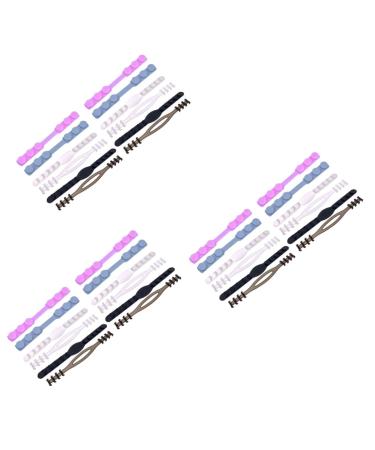 Gatuida 36 pc adjustable buckle for oral cover ear grasp black disposable disposable mask accessories ear rope buckle with hook controller