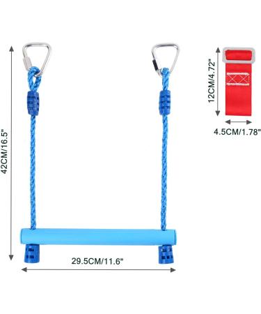 Odoland Monkey Bars Ninja Trapeze Bars - Adjustable & Durable Outdoor Swing Set for Kids & Youth - Blue - Buy Online on GoSupps.com