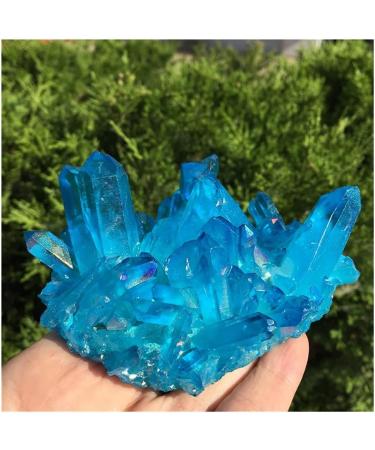 Stone Crafts Aura Crystal Cluster Angel Aura Titanium Quartz Crystal Stunning Rainbow Minerals ZJGIDTEM (Size : 250-280g) - Buy Online on GoSupps.com