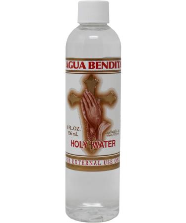 Crusellas and Co. Holy Water (Agua Bendita) 8 fl oz - Sacred Blessings in a Bottle - Buy Online on GoSupps.com