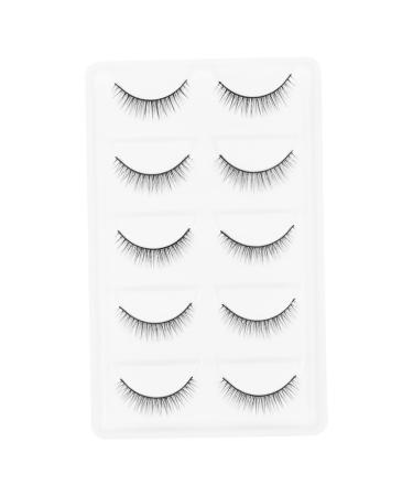minkissy 3 Pairs Short Eyelash False Lashes False Eye Lashes Layered Fake Lashes Fluffy Volume Lashes Women Makeup Lash Makeup Caboodle Eyelashes Fiber Eyelashes Artificial 6d Extend