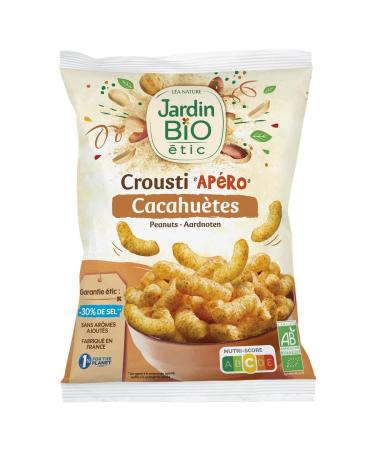 G n rique JARDIN BIO ETIC - Jardin Bio Etic Crispy Organic Peanut Chips 85g - Pack of 6 - Sold in Packs