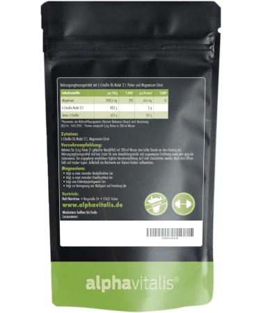L-Citrulline Malate Powder 2:1 - Vegan 560g for 100 Portions | Premium Quality Ideal for Sports | Bottled in Germany - Buy Online on GoSupps.com