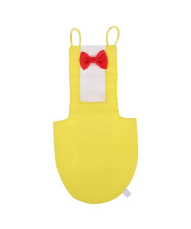Iplusmile bird diaper bird flight multi -way Washerpayable Partage diapers diapers soft birds Flight suits with Bowtie Decor for Sittich Nymphensittich (yellow m) m yellow