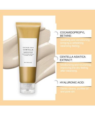 Cica & Hyaluronic Acid Hydrating Face Wash Gentle Rich-Foam Cleanser Fresh Rinse Without Tight Feel 4.23 oz - Buy Online on GoSupps.com