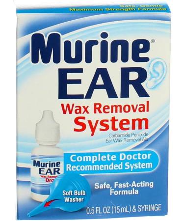 Murine Ear Wax Removal System Drops - 0.5 oz (Pack of 2) - Gentle & Effective Solution - Buy Online on GoSupps.com