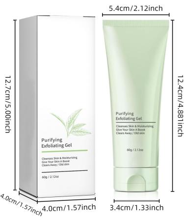 Gel Exfoliant Purifiant Gommage Visage et Corps Nettoyant et Hydratant en Profondeur Exfoliant Doux pour une Peau Lisse et Radieuse Homme et Femme - Buy Online on GoSupps.com