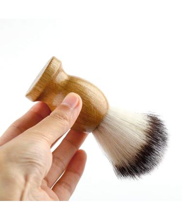 Anbbas 3in1 Vegan Synthetic Badger Shaving Brush Set for Men with Stainless Steel Stand and Bowl - Ideal for Wet Close Shave Beech - Buy Online on GoSupps.com