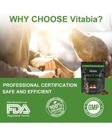 Probiotics For Dogs - Fibre Natural Dog Treats For Gut Health Anal Glands Treatment Dog Itchy Skin Relief and Scooter Gland Treatment For dogs with Psyllium Husk Pumpkin Probiotics Dog (60 Chews) 60 Count - Buy Online on GoSupps.com