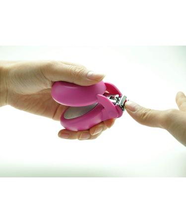 HARAC Special Needs Nail Clippers for Arthritic Hands Senior and Kids Adapted Nail Clipper for Fingernail and Thick Toenail Made in Japan (Pink) - Buy Online on GoSupps.com
