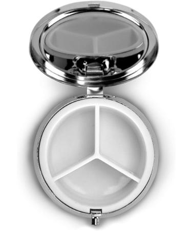 Chloroform Pill Box - Vintage Style Pill Organizer Case for Medicine & Vitamins - Black Trinket Holder - Buy Online on GoSupps.com