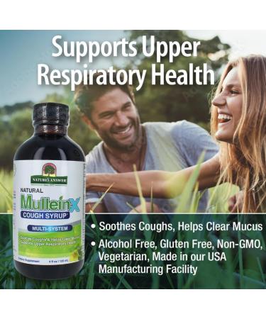 NaturaAnswer's Natural Cough Syrup Mullein X 120 ml - Buy Online on GoSupps.com
