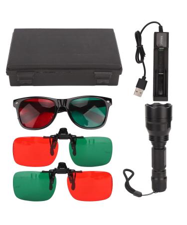 Worth four light test red-green glasses Worth 4 Dot Light Eye Suppression Check 4 Dot Binocular Vision Light with red-green glasses for ophthalmologists orthoptists and optometists for eye examination