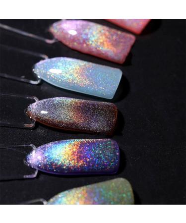 15ML Hot Varnish Nail Art Shining Nail Gel Aurora Glossy Cat Eye Gel Colorful Universal Colorful Cat's Eye Glue - Buy Online on GoSupps.com