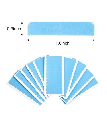 Tape In Hair Extension Tape Replacement - 120 Double-Sided Tabs (4cm x 0.8cm) - Blue | Best for Secure Long-Lasting Extensions - Buy Online on GoSupps.com