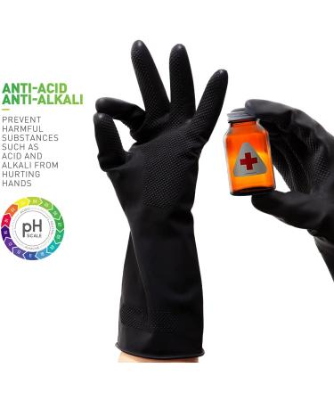 ThxToms Reusable Latex Cleaning Gloves - 3 Pairs for Housework Kitchen Bathroom - Extra Large Size - X-Large - Buy Online on GoSupps.com