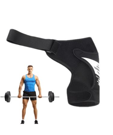 Shoulder Support Brace - Adjustable Shoulder Brace Shoulder Strap Pad Shoulder Compression Sleeve Shoulder Brace Support Adjustable Shoulder Brace Breathable Gray