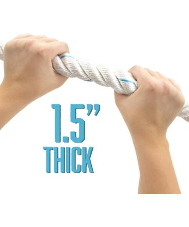 Crown Sporting Goods 1.5 Polydac Gym Climbing Rope - 8ft | Fitness Equipment for Strength Training & Physical Education - Buy Online on GoSupps.com