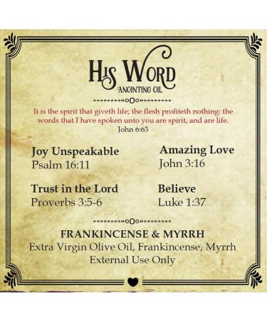 His Word Anointing Oil Gift Set - Frankincense & Myrrh - Scripture Group 2 - Buy Online on GoSupps.com