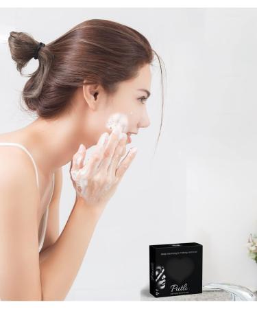 PUTLI Bamboo Facial Soap - Deep Cleansing Charcoal Face Wash & Makeup Remover | Best Eco-Friendly Facial Cleanser - Buy Online on GoSupps.com