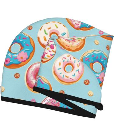 Hair Towel Wrap for Quick Drying | Colorful Donut Hair Turban & Button Towel | Ideal for All Hair Types - Buy Online on GoSupps.com
