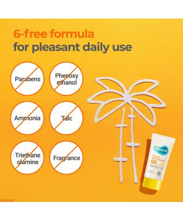 Derma B Everyday Mild Sunscreen SPF50+ PA++++ - Fast-Absorbing Lightweight Korean Sunblock for Sensitive Skin | Non-Sticky & Moisturizing Lotion for Dewy Skin - 1.69 Fl Oz - Buy Online on GoSupps.com