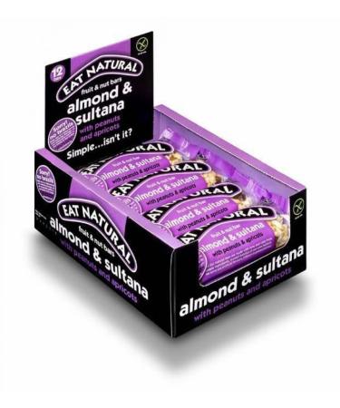 EAT NATURAL Almond & Sultana with Peanuts & Apricots 50g - 12 PACK - Buy Online on GoSupps.com