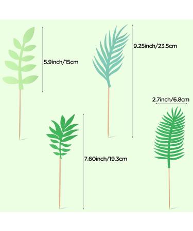 7 Pieces Tropical Palm Leaves Cake Toppers Palm Leaf Jungle Greenery Cake Topper for Adult Birthday Cake Cupcake Summer Tropical Theme Hawaii Themed Baby Shower Wedding Party Cake Tropical Jungle - Buy Online on GoSupps.com