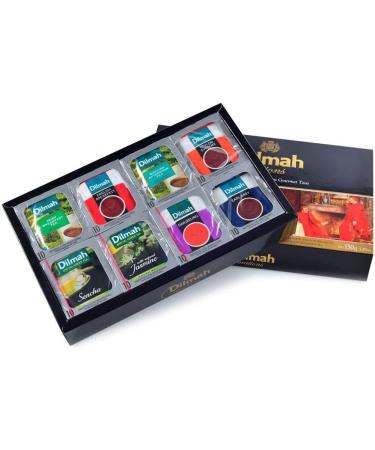 Dilmah Celebrations Tea - Collection of Eight Specialty and Green Teas - 80 Tea Bags - Ceylon Supreme English Breakfast Afternoon Earl Grey Darjeeling Irish Breakfast Sencha Jasmine Green Tea (1 Pack) - Buy Online on GoSupps.com