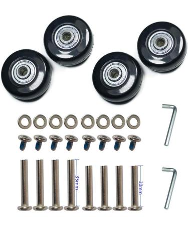 F-ber Luggage Suitcase Wheels Replacement Kit - Set of 4 Outdoor Skate Wheels with Bearings - OD 40/43/45/50/60mm - 6mm Axles - 30mm&35mm Axle Length - Buy Online on GoSupps.com
