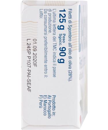  Italian Gourmet E.R. Delicius Filetti di Sgombro all'Olio di Olio di Oliva Pack of 25 mackerel fillets in olive oil rich in omega 3 high quality blue fish 125 g + Italian Gourmet Polpa di Pomodoro box - Buy Online on GoSupps.com
