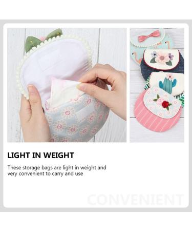 Healifty Tampon Portable Rose Bag | Sanitary Organizer for Menstrual Products | Travel Floral Pouch for Women and Girls | Compact Holder for Tampons, Pads, and Napkins - Buy Online on GoSupps.com