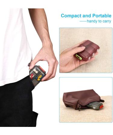 2PCS Travel Pill Organizer Box Portable Pill Case Pill Box Dispenser Small 7-Day Weekly Travel Pill Organizer with 10 Compartments for Different Medicines Vitamin Fish Oil Aspirin Supplements (#1) - Buy Online on GoSupps.com