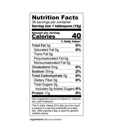 Great Lakes Wellness  Beef Gelatin -  16 Oz - Buy Online on GoSupps.com
