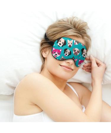 Pet Dog Face Sleep Mask - Adjustable Blindfold for Sleeping, Blocking Light - Men's and Women's Night Travel Eye Cover - Buy Online on GoSupps.com