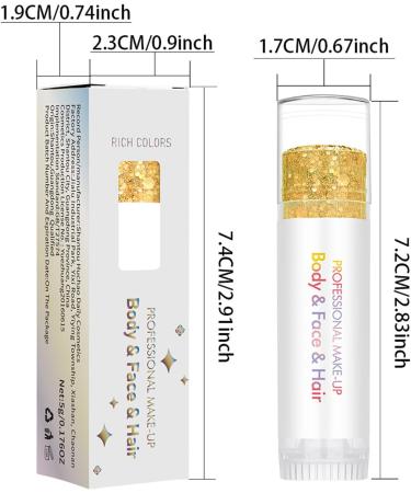 Glitter Body Gel 6 Colors of Sparkling Gel Paint Glitter Makeup - For Festivals Concerts Parties Carnivals Musical Events Christmas Fairy Tale Themes - Buy Online on GoSupps.com
