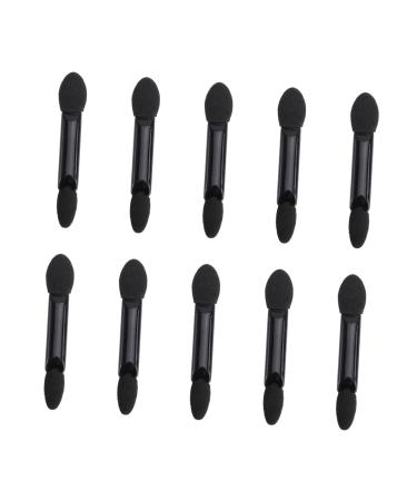 Healeved 10pcs Eye Shadow Sponge Applicator Eye Shadow Applicator Eyeshadow Strips Maquillaje Kit Fard Black