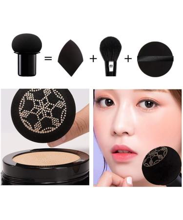 Dinglong Mushroom Air Cushion BB Cream Moisturizing Cover Blemishes Even Skin Tone BB Cream Makeup Primer (A: Natural Color) - Buy Online on GoSupps.com
