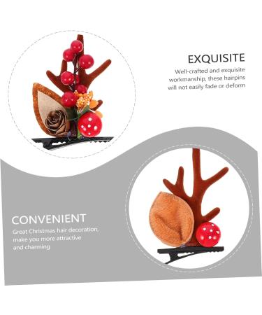 FOMIYES 2 Pairs Hairpin Party Girls Hair Clip Deer Horns and Ears Animal Horns Hair Clip Antler Barrettes Christmas Hair Clips for Kids Xmas Hair Clip Elk Child Non-woven Fabric Headband - Buy Online on GoSupps.com