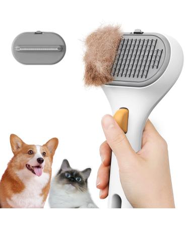 DONOTU 2 in 1 Dog Brush, Cat Brush for Indoor Cats , Dog Brush for Shedding Cat Grooming Supplies,Upgrade dog stuff ,Cat Brush for Long or Short Haired Cats,pet grooming kit Cat Comb Gently Removes Mats Tangles and Loose Fur for Kitten Puppy Pet