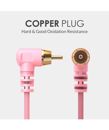 Wormhole Heavy Duty RCA Tattoo Cord - Soft TPE Wire for Rotary Tattoo Machine in Pink - Buy Online on GoSupps.com
