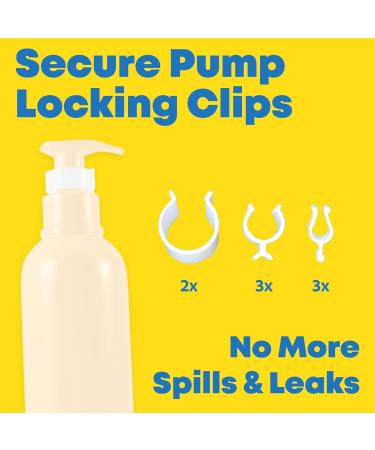 Brandly Goods Multi-Size Silicone Bottle Covers for Travel Leak-Proof Stretchable Sleeves & Safety Clip Locks Silicone Covers for Travel Toiletries Bottle Covers for Traveling Essentials 8 - Buy Online on GoSupps.com