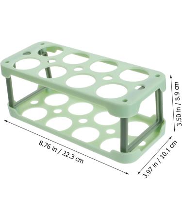 Healeved Box Egg Carton Eggs Fridge Egg Container Egg Rack Egg Tray Holder Kitchen Egg Plate re-usable Green 22.3X10.1X8.9CM - Buy Online on GoSupps.com