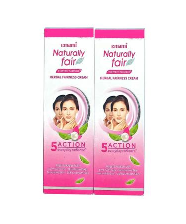 VALID Emami Naturally Fair EVERYDAY RADIANCE Herbal Fairness Cream 50ml (Pack of Two)