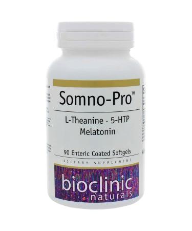 Bioclinic Naturals Somno-Pro 90 gels with Melatonin 5HTP and L-Theanine