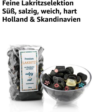  FRANCK ET OLIVIER Premium Licorice Mix 500g - Hand Selected Liquorice Specialties from Scandinavia and Holland - Sweet and Savoury Mix - Gift or Enjoy Yourself - Buy Online on GoSupps.com