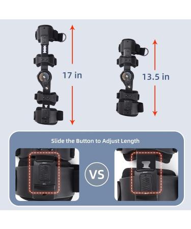 Hinged Adjustable Elbow Brace for Post-Surgery Recovery | ROM Arm Injury Support with Sling Stabilizer - Left Arm - Buy Online on GoSupps.com