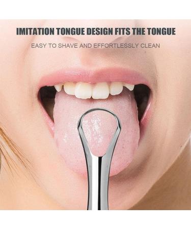 Plbied Tongue Scraper Cleaner Set - Professional 3-Part Silver Set with Case for Adults | Bad Breath & Oral Hygiene - Buy Online on GoSupps.com