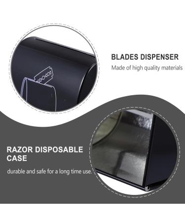 Beavorty Safety Razor Disposal Box 2 Pack Square Blade Storage for Salon & Home Black 6.5x4.5x6cm - Buy Online on GoSupps.com